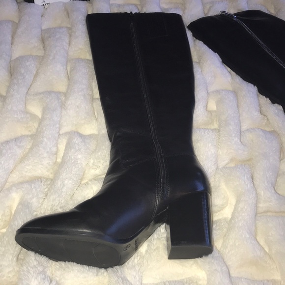 Nine West genuine leather Natty tall boots, Women’s 6.5M, black. New in box! - Picture 4 of 15